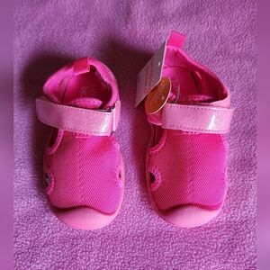 Jumping Beans Bright Pink Baby Shoes